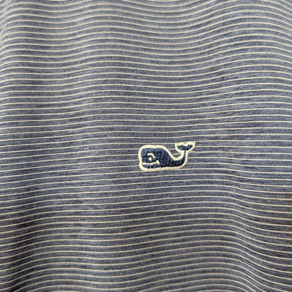 Vineyard Vines Men's Sports Golf Athletic Performance Polo in Blue Stripes L - Picture 5 of 9